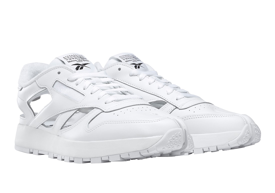 Maison Margiela Reebok Classic Leather Tabi Decortique Low White