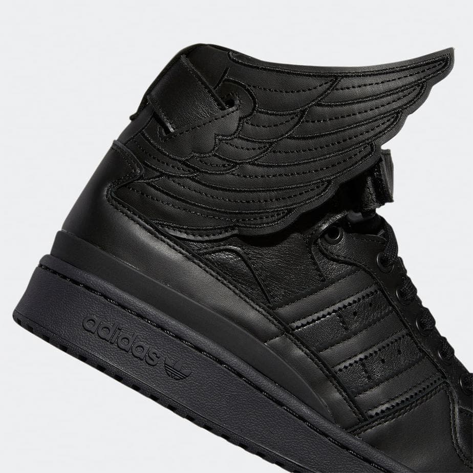 Jeremy Scott adidas Forum Hi Wings 4 0 Triple Black GY4419