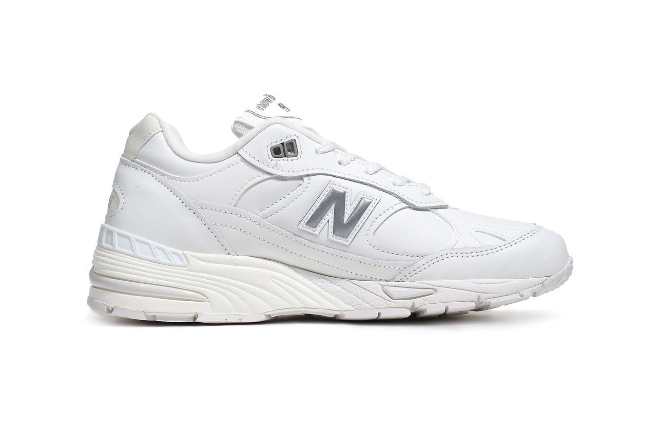 New Balance M991tw Abzorb Leather Upper White Colorway