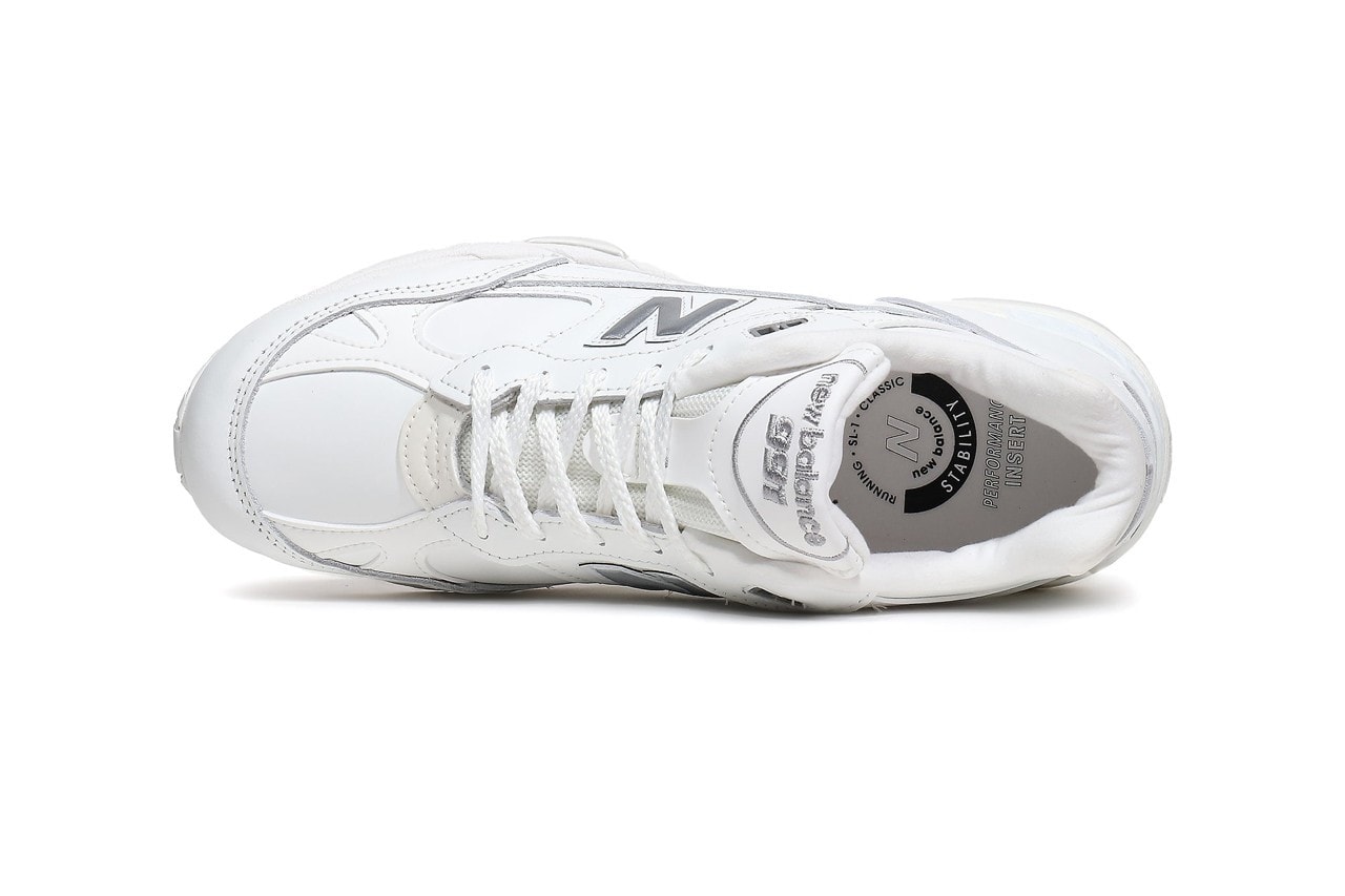 New Balance M991tw Abzorb Leather Upper White Colorway