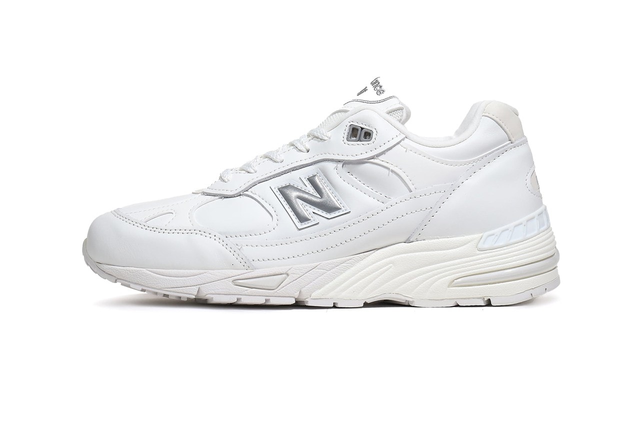 New Balance M991tw Abzorb Leather Upper White Colorway
