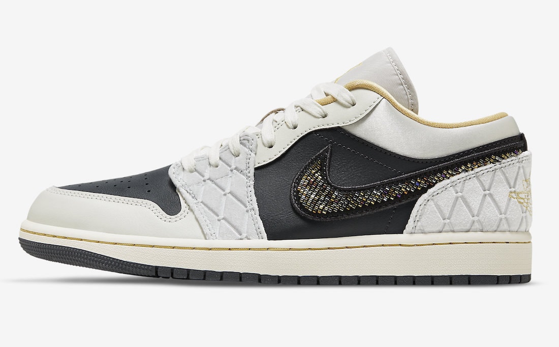 Air Jordan 1 Low Beaded Swoosh