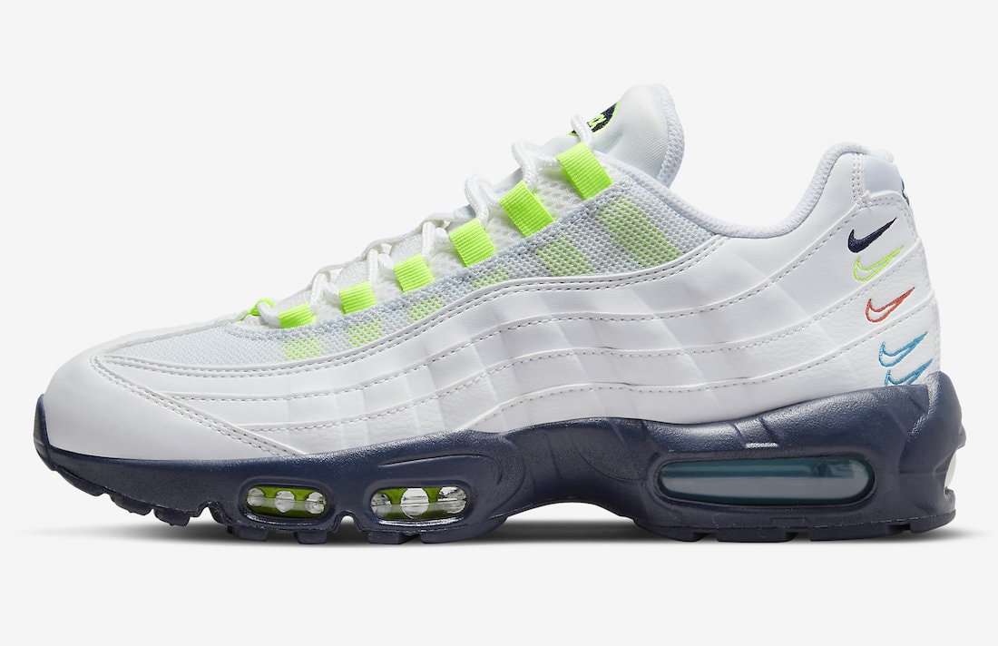 Nike Air Max 95 White Multi Swoosh DX1819-100