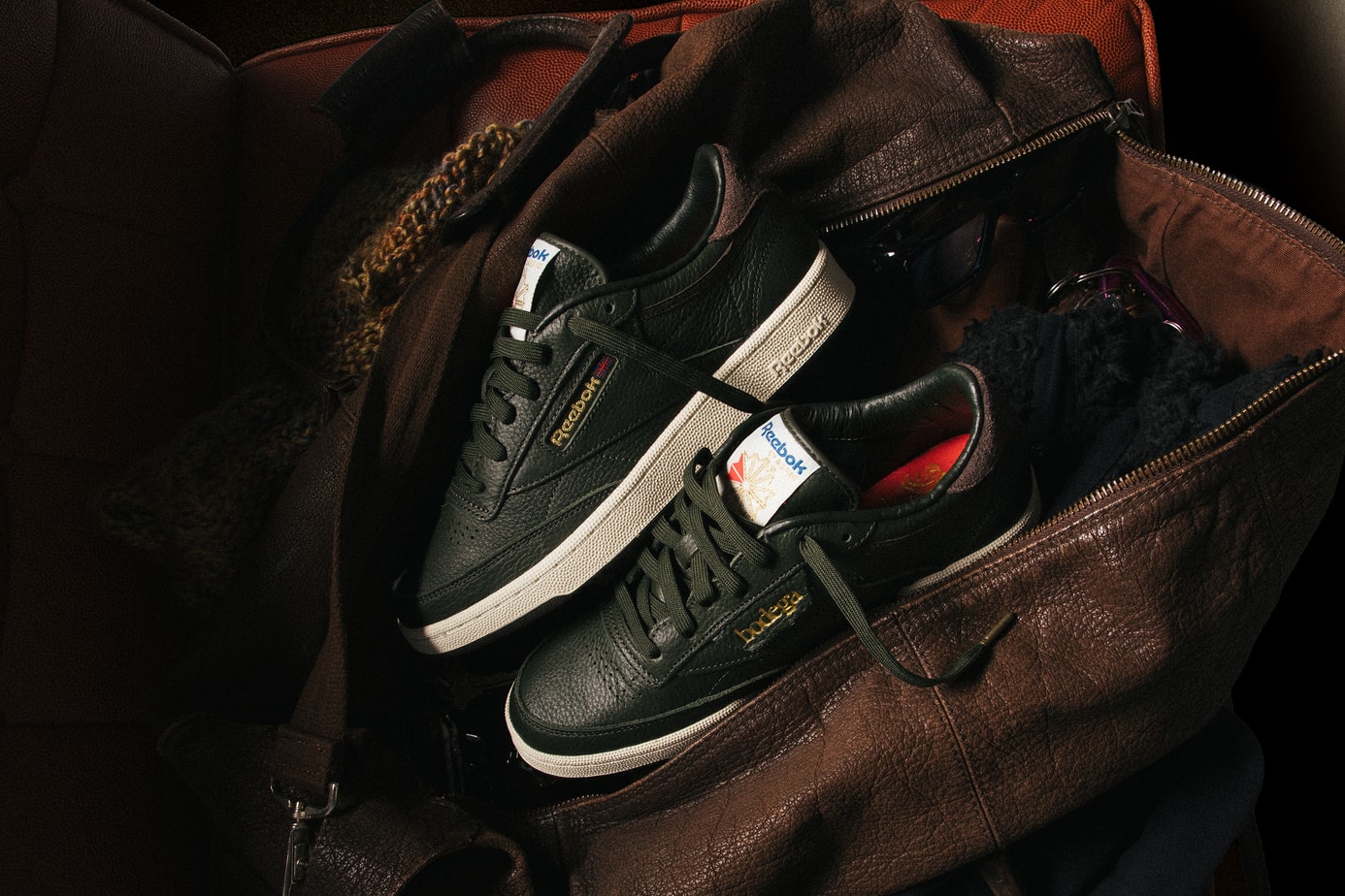 Bodega X Reebok Club C 85 Range Green A Closer Look Editorial Asset
