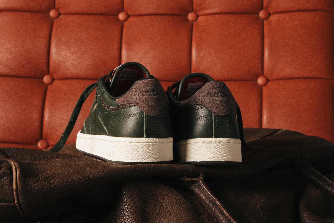 Bodega X Reebok Club C 85 Range Green A Closer Look Editorial Asset