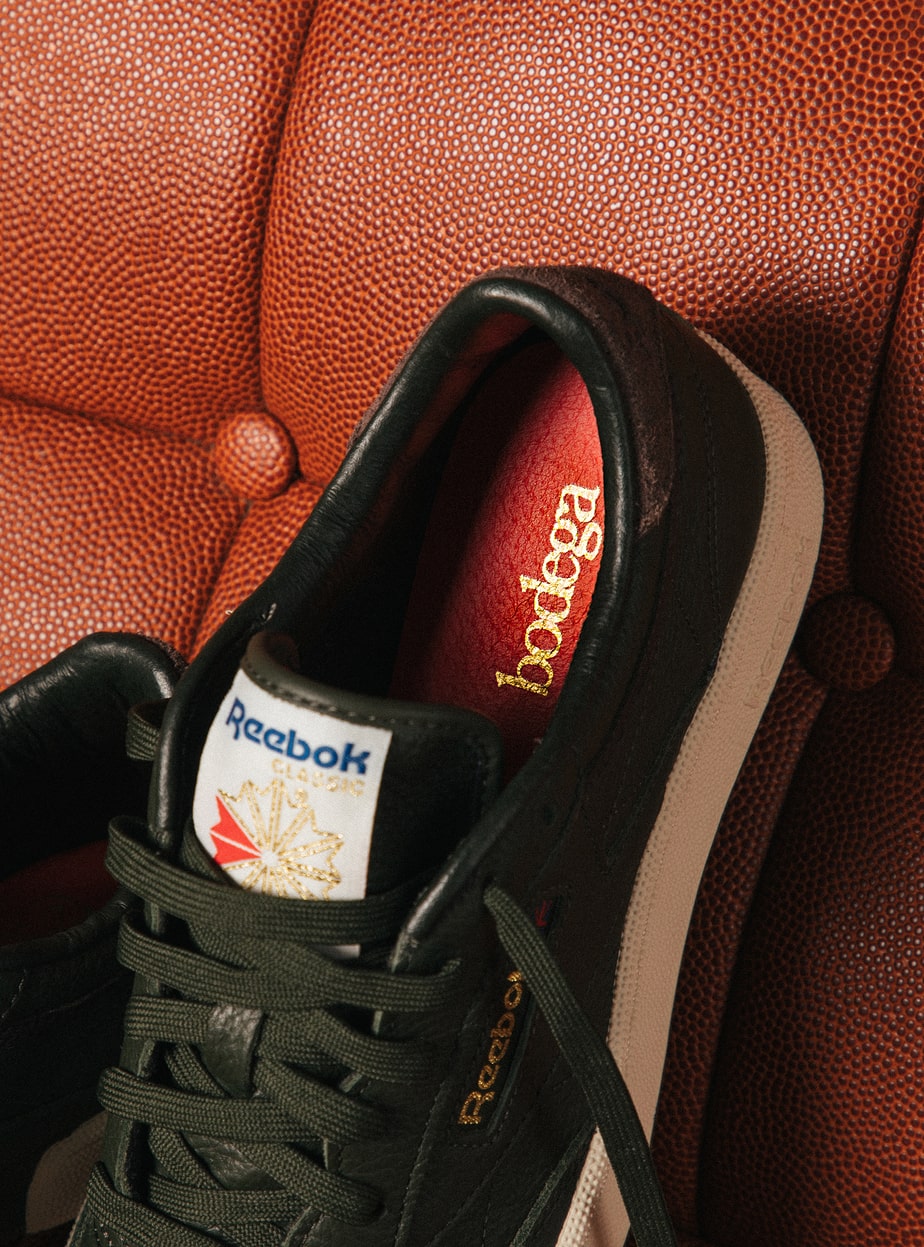 Bodega X Reebok Club C 85 Range Green A Closer Look Editorial Asset