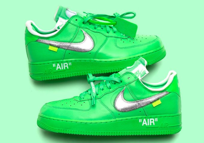 Off-White x Nike Air Force 1 Low “Green” Releasing this Month
