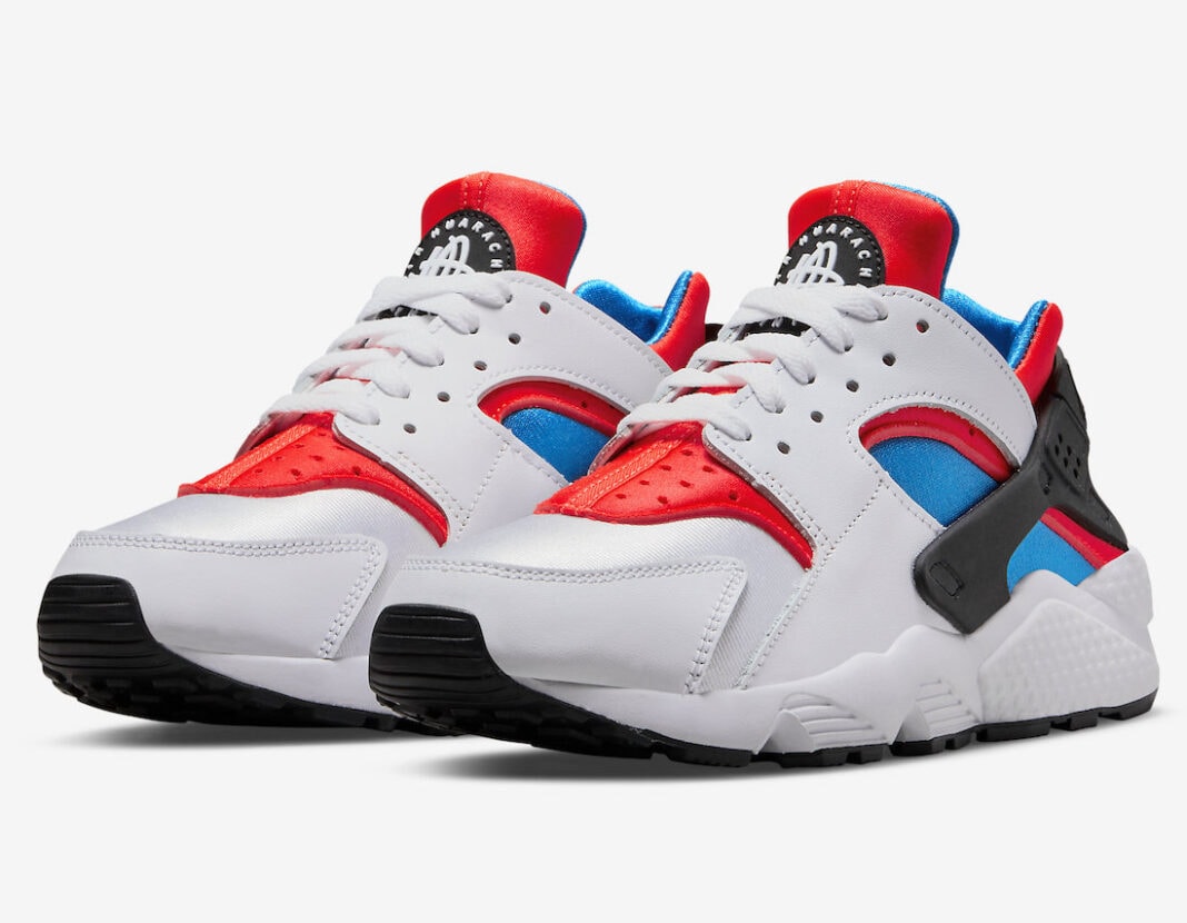 Nike huarache best sale red black white