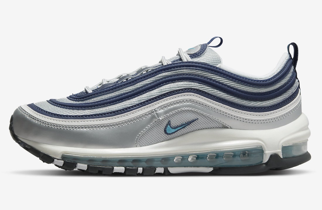 Nike Air Max 97 Og Metallic Silver Chlorine Blue DQ9131-001