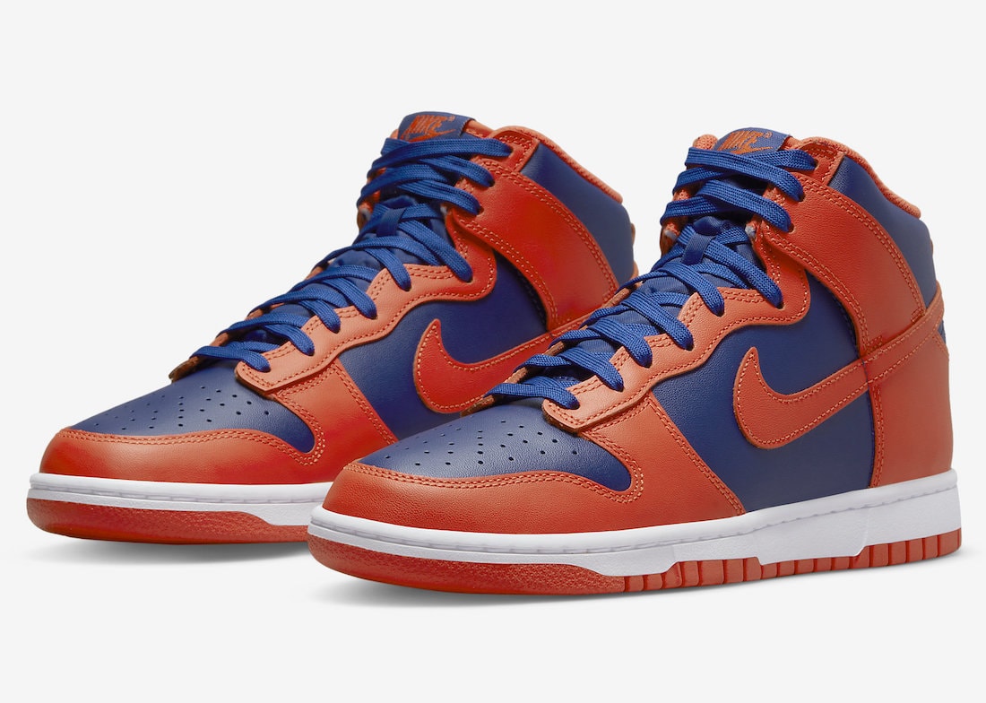 Blue and 2025 orange nikes