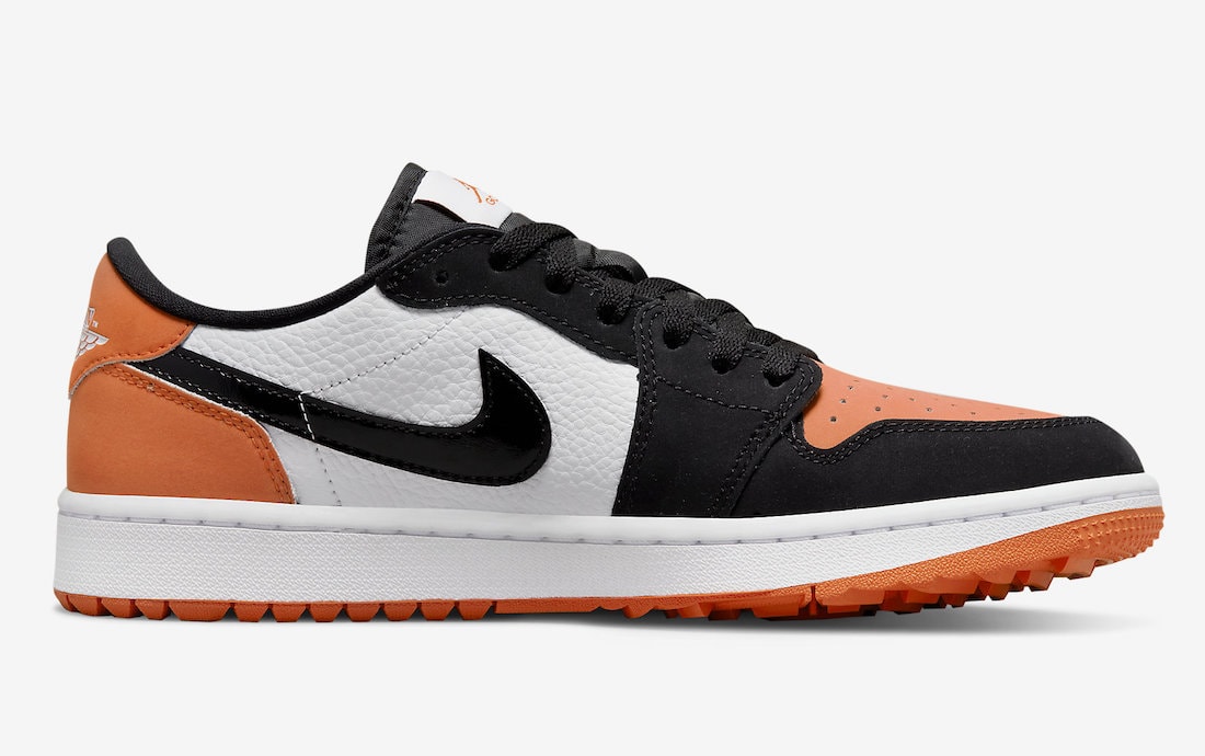 Air Jordan 1 Low Golf “Shattered Backboard” Color: Starfish/Black-White Style Code: DD9315-800 Release Date: June 8, 2022 Price: $140