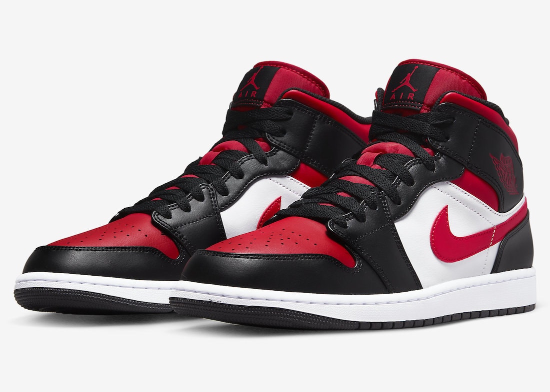 black red and white jordans 1