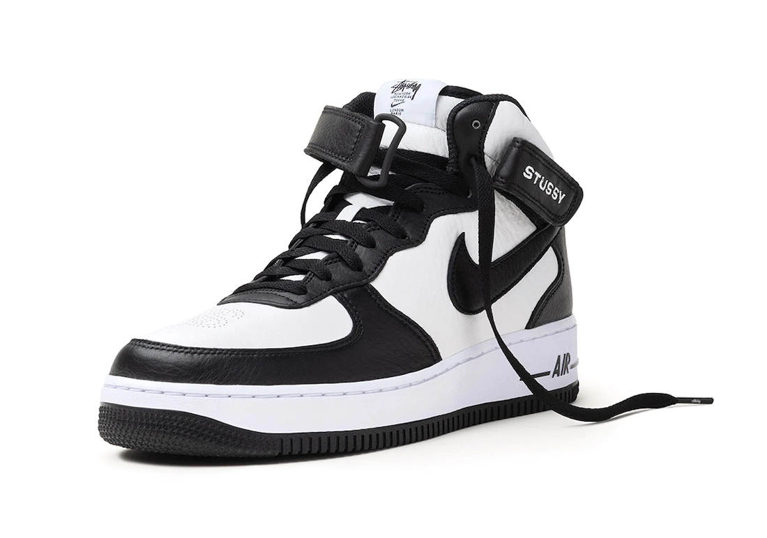 Stussy Nike Air Force 1 Mid Black White