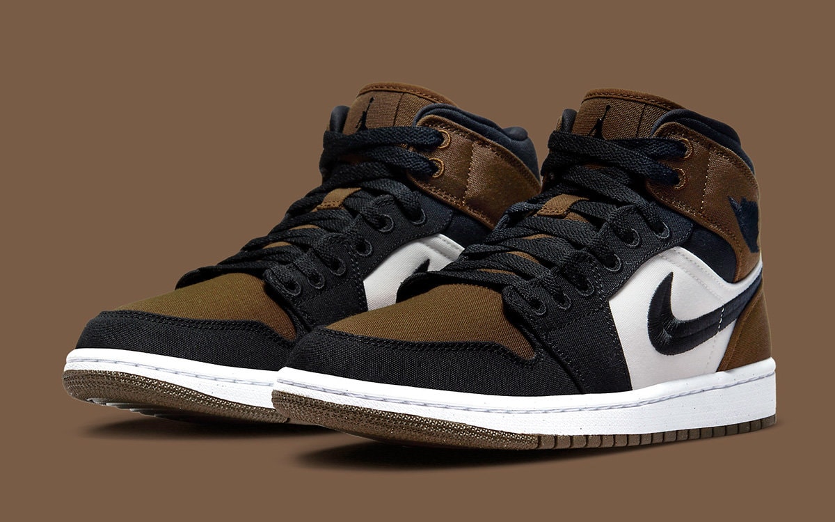 Air Jordan 1 Mid 'Brown Toe 