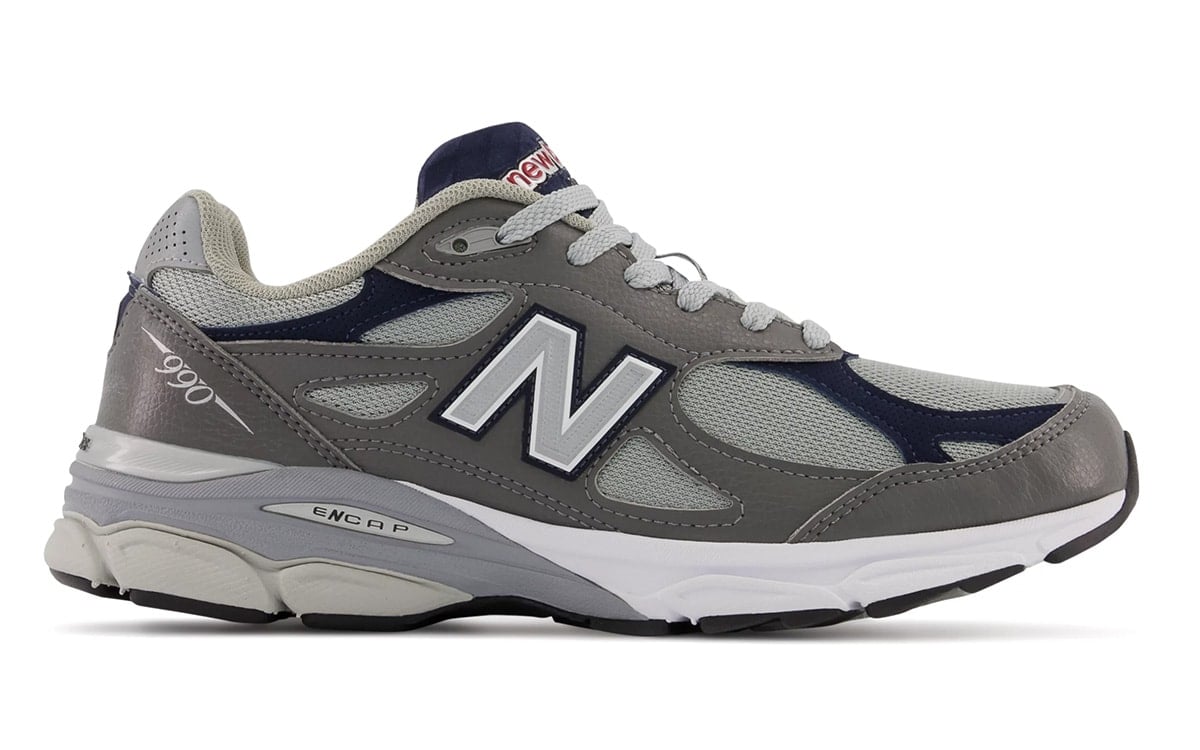 New Balance 990v3 Grey Leather M990gj3