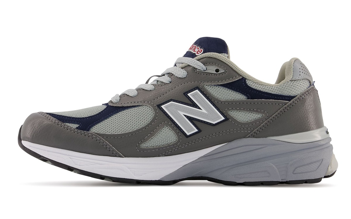 New Balance 990v3 Grey Leather M990gj3