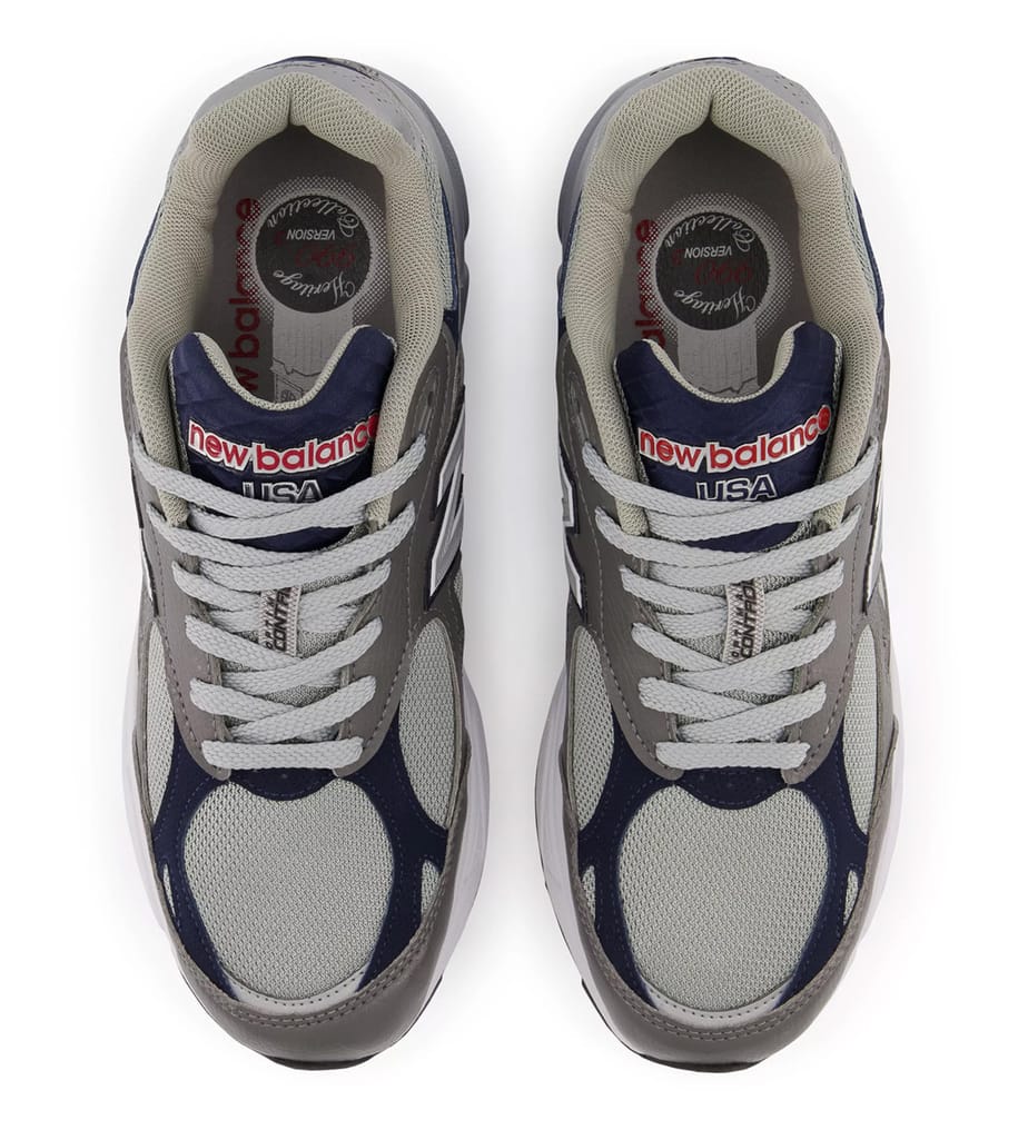 New Balance 990v3 Grey Leather M990gj3