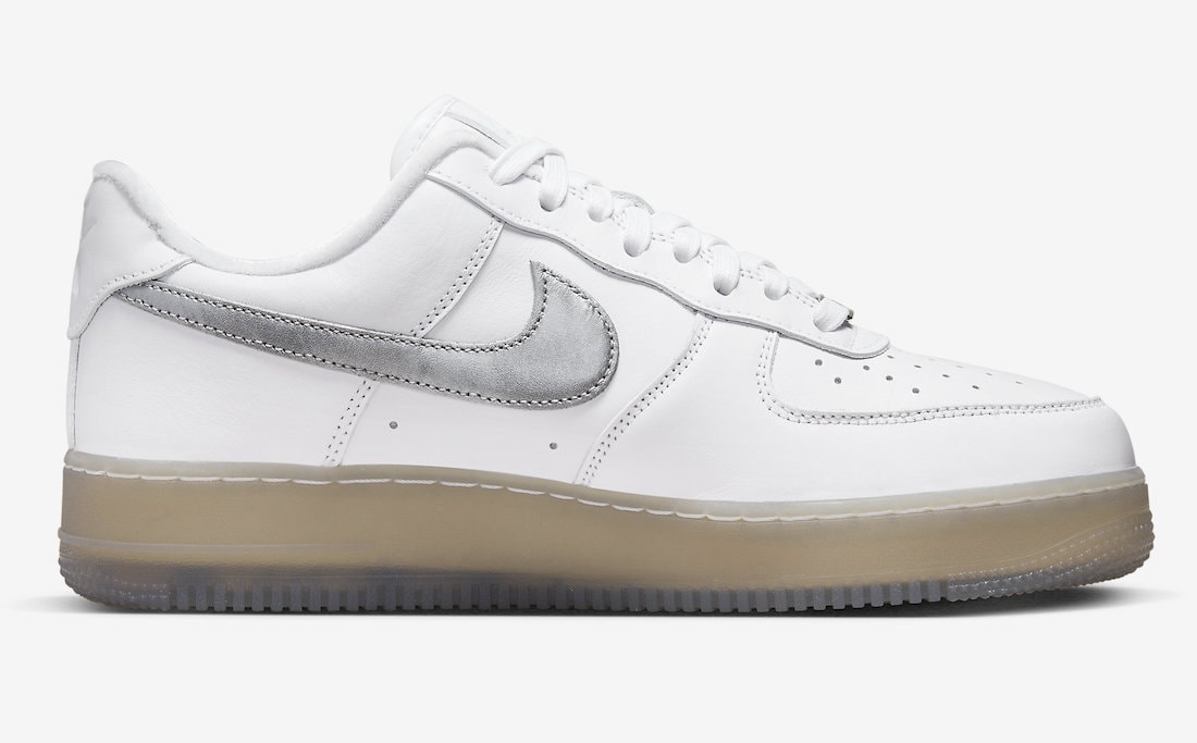 Nike Air Force 1 Low Premium White Metallic Silver Hyper Pink DX3945-100