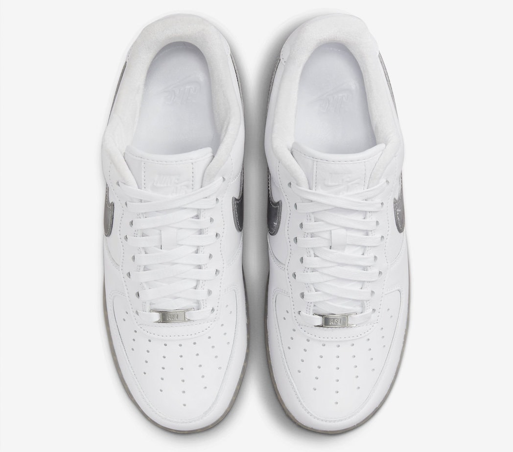 Nike Air Force 1 Low Premium White Metallic Silver Hyper Pink DX3945-100