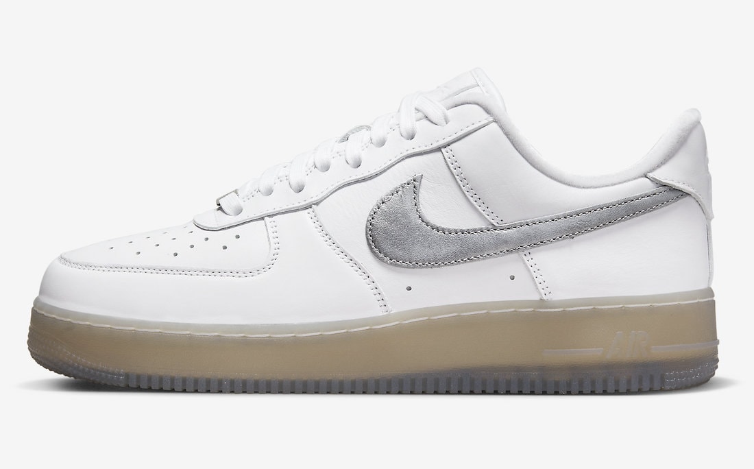 Nike Air Force 1 Low Premium White Metallic Silver Hyper Pink DX3945-100