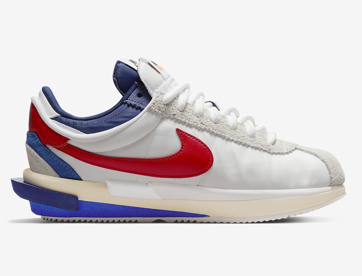 Sacai-Nike-Cortez-White-Light-Cream-University-Red-DQ0581-100-Release-Date