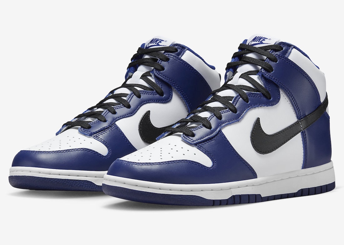 nike dunk white navy