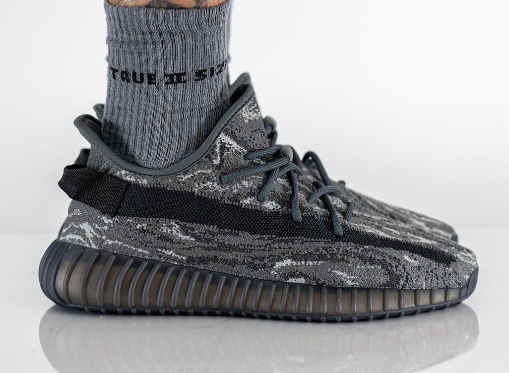 On-Foot Images of the adidas Yeezy Boost 350 V2 “MX Grey”