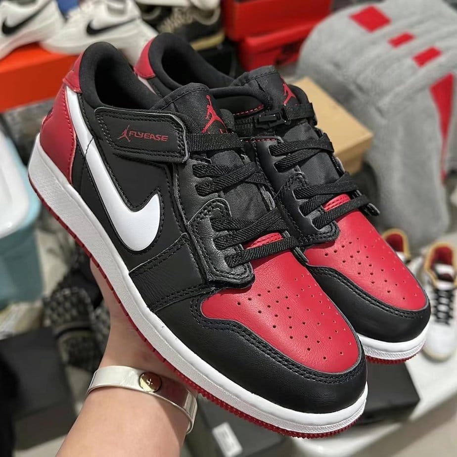 Air Jordan 1 Low Flyease Bred