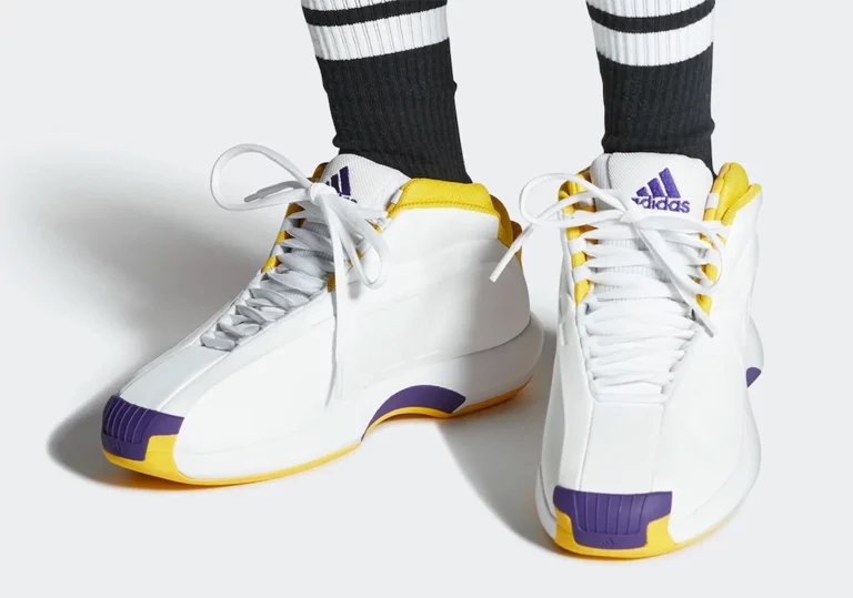 【M24】80-90s adidasヘンリーネックスウェット白×バターイエロー adidas-Crazy-1-Lakers-GY8947-