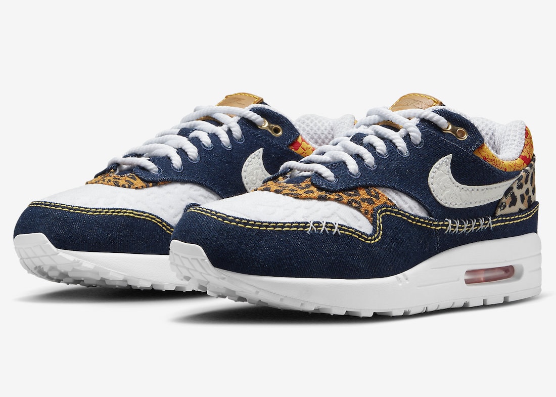 Nike Air Max 1 Denim Leopard