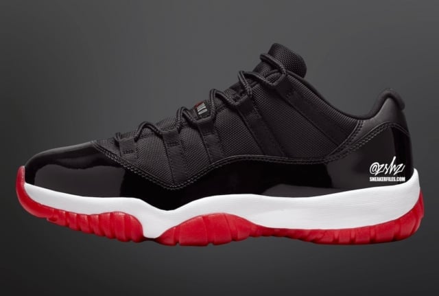 Top Air Jordan Sneaker Releases For 2025 JustFreshKicks Air Jordan 11 Low Bred 2025 FV5104 006 Release Info 640x431