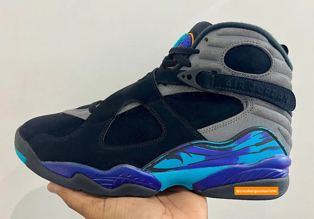 First Look at the Air Jordan 8 “Aqua” Retro Coming in July