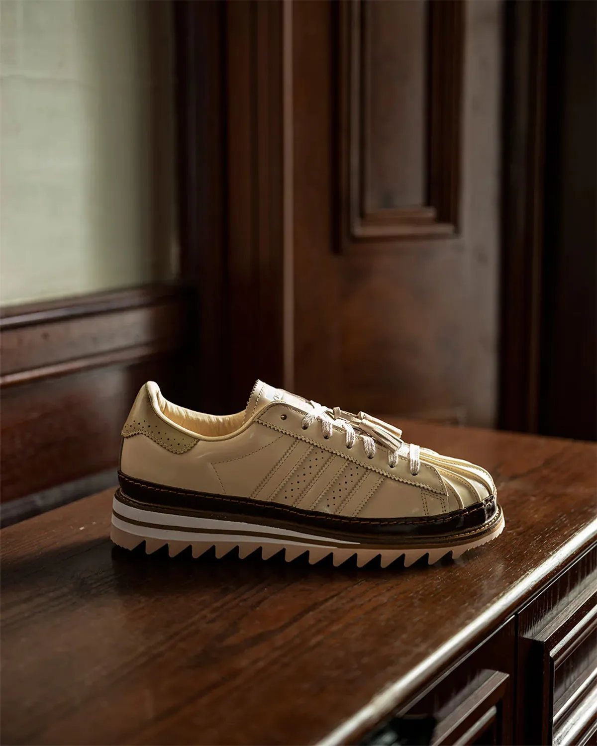 CLOT adidas Superstar Dress Tan