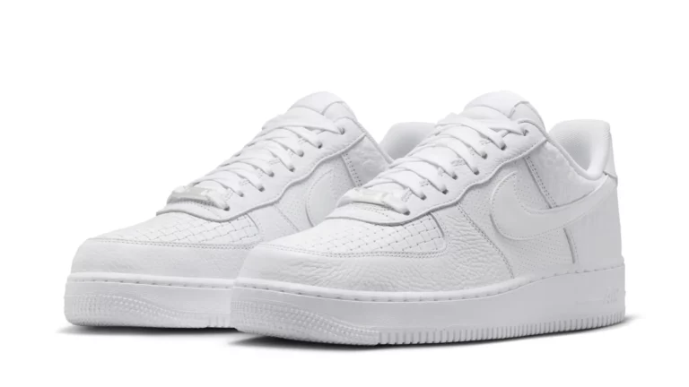Nike’s All-White Air Force 1 Low Gets a Mixed Material Remix