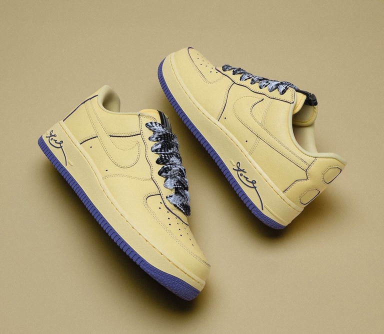 The Kobe Bryant x Nike Air Force 1 “Soft Yellow” is Now Available