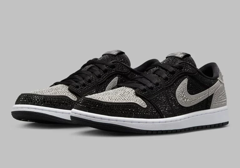 FIRST LOOK: Swarovski x Air Jordan 1 Low “Shadow”