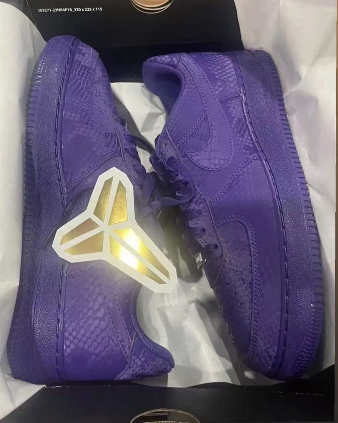 Kobe Bryant Nike Air Force 1 Court Purple IB0018-500