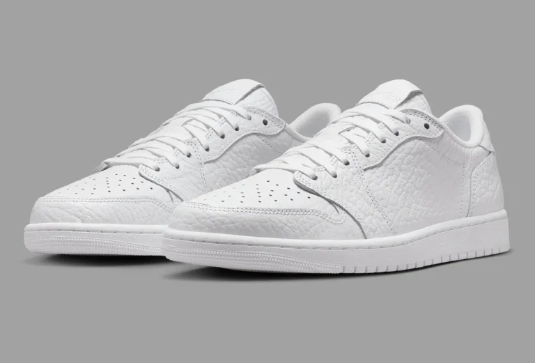 The “No Swoosh” Air Jordan 1 Low Release in Triple White This Summer
