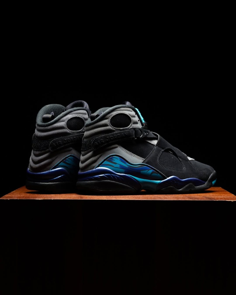 The 2025 Air Jordan 8 Retro “Aqua” is Now Available