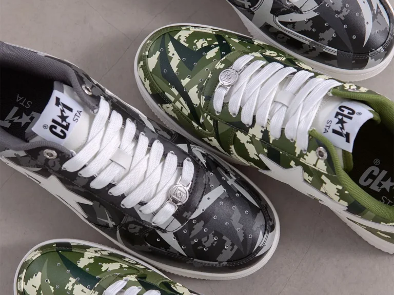 CLOT & BAPE For a Juice-Exclusive BapeSta Camo Pack