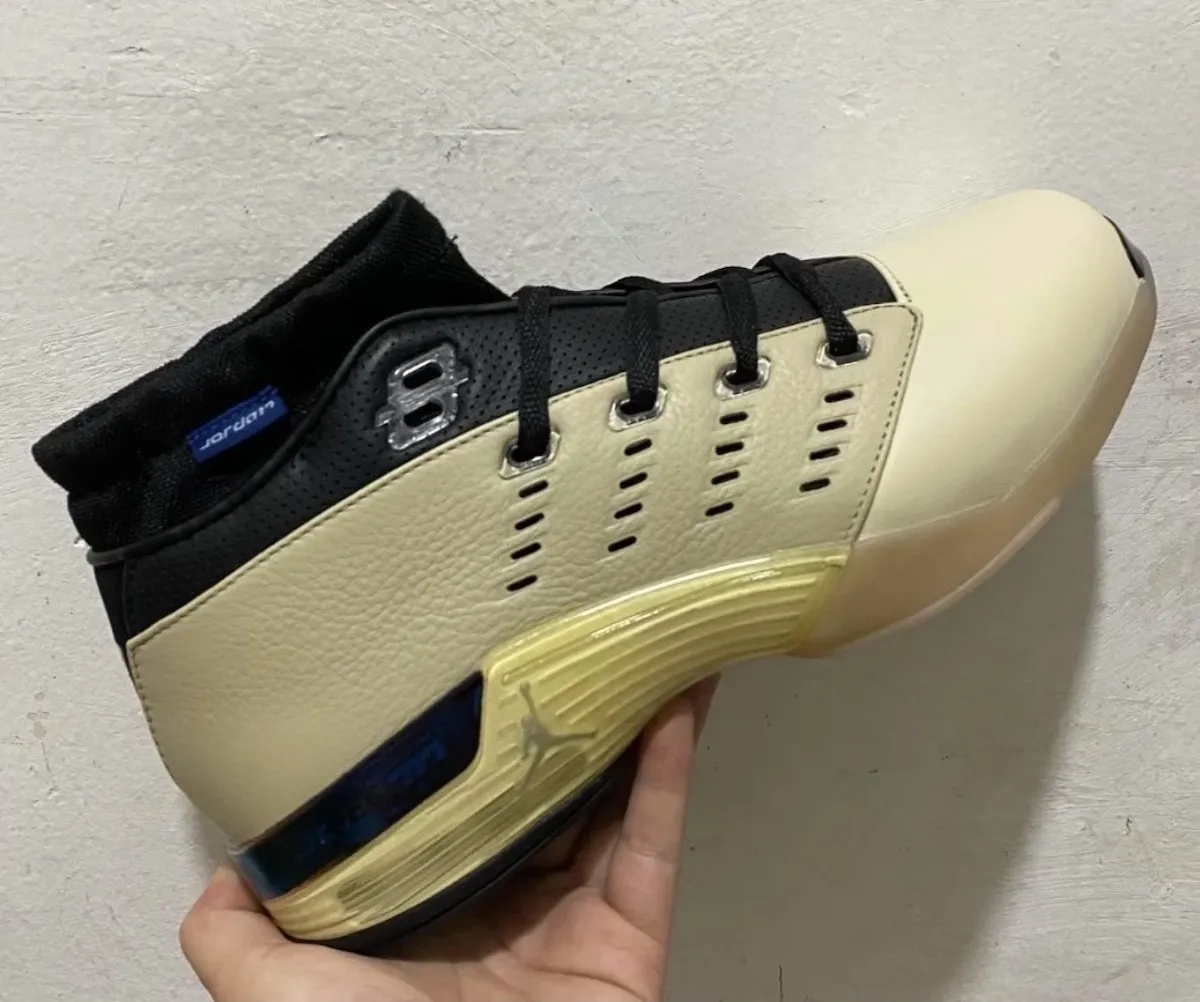 Infinite Archives Air Jordan 17 Beach IH0177-200 in hand