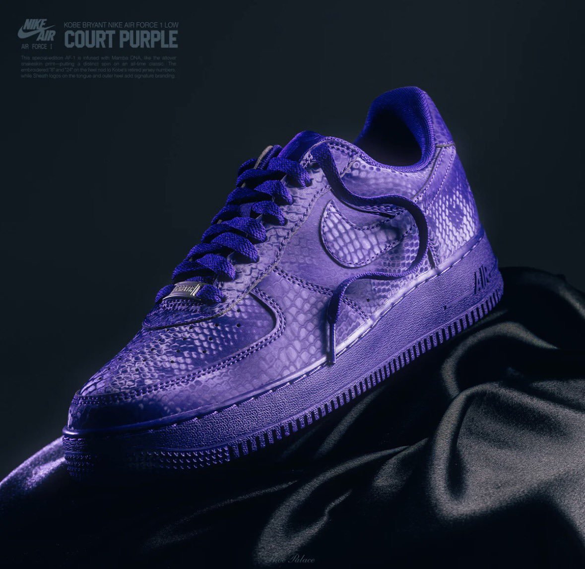 The Kobe Bryant x Nike Air Force 1 Low “Court Purple” is Now Available