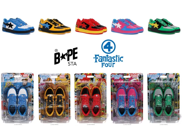 Marvel & Bape Present a New Fantastic Four BapeSta Collection