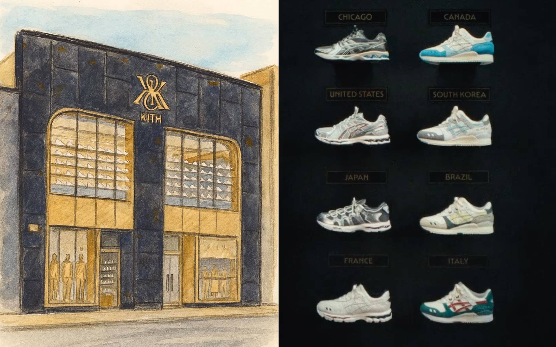 Kith Asics Worlds Fair Collection