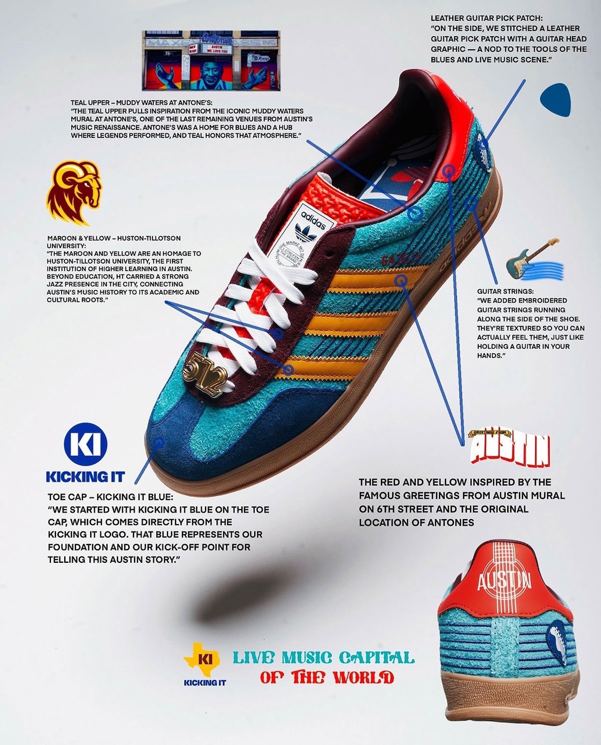 Kicking It adidas Gazelle Live Music