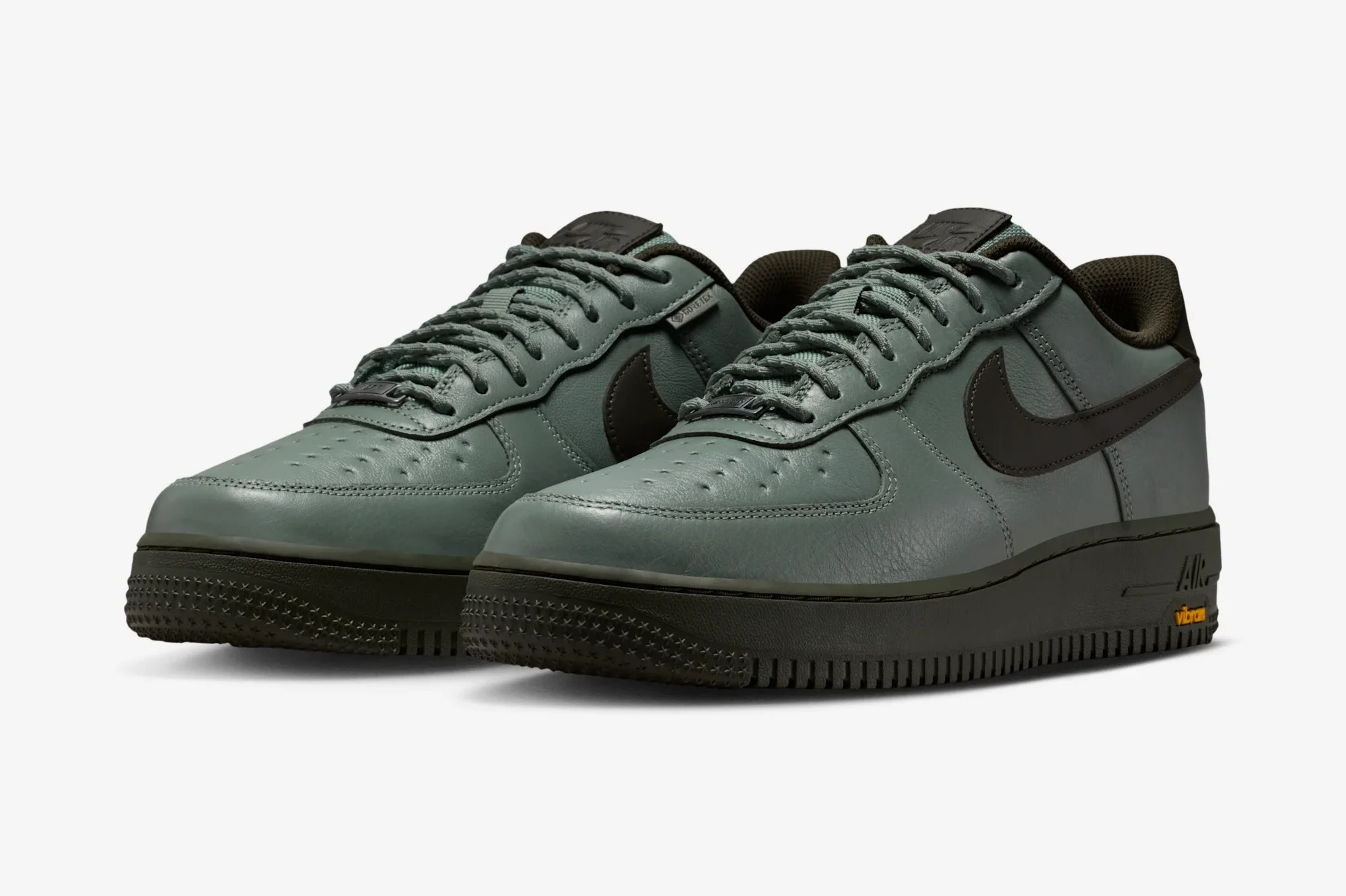 The Nike Air Force 1 Low Vibram Adds a “Clay Green” Style to the Lineup