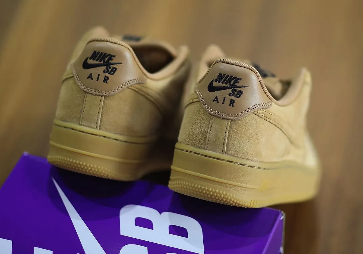 Nike SB Air Force 1 Flax Wheat HM8517-200 1