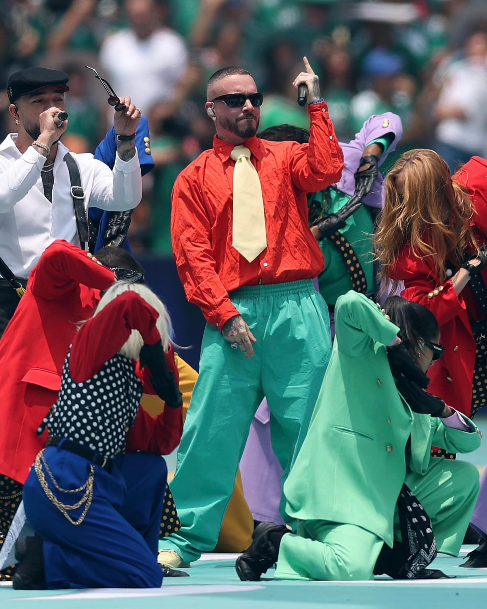 J Balvin Officially Reveals his Air Jordan 4 "Lemonade" During World Cup Ceremonies