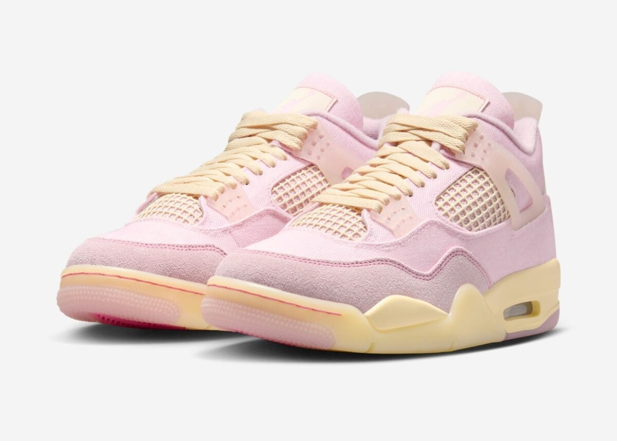 The Air Jordan 4 Denim in “Iced Carmine” Releases April 2026