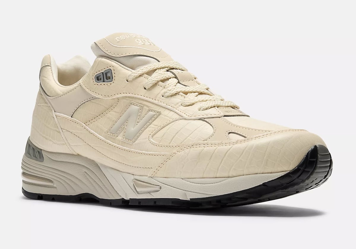 New Balance Dresses the Made in UK 991 in “Cream Croc” Leathers